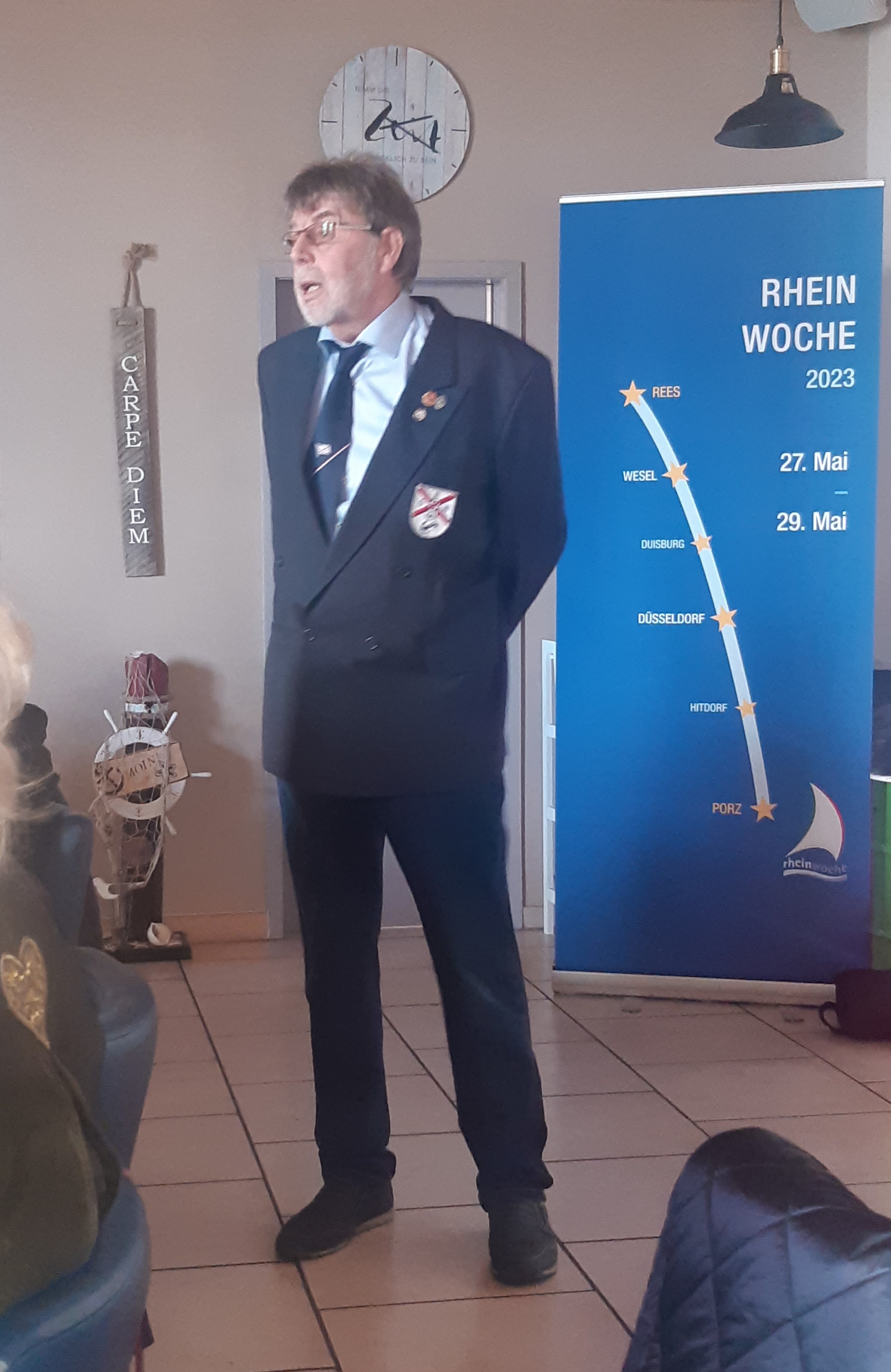 Egbert Neukäter 30 Jahre esrter Vorsitzender der Yachtabteilung